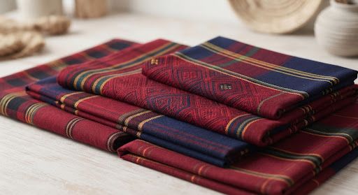 Colorful traditional Kenyan textiles